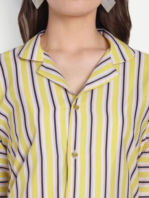 Women Ethnic Kurti – Long Kurti for Festive & Casual Wear yellow
