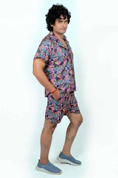 Men’s Co-Ord Set – Trendy T-Shirt & Bottom Wear Combo dark navy