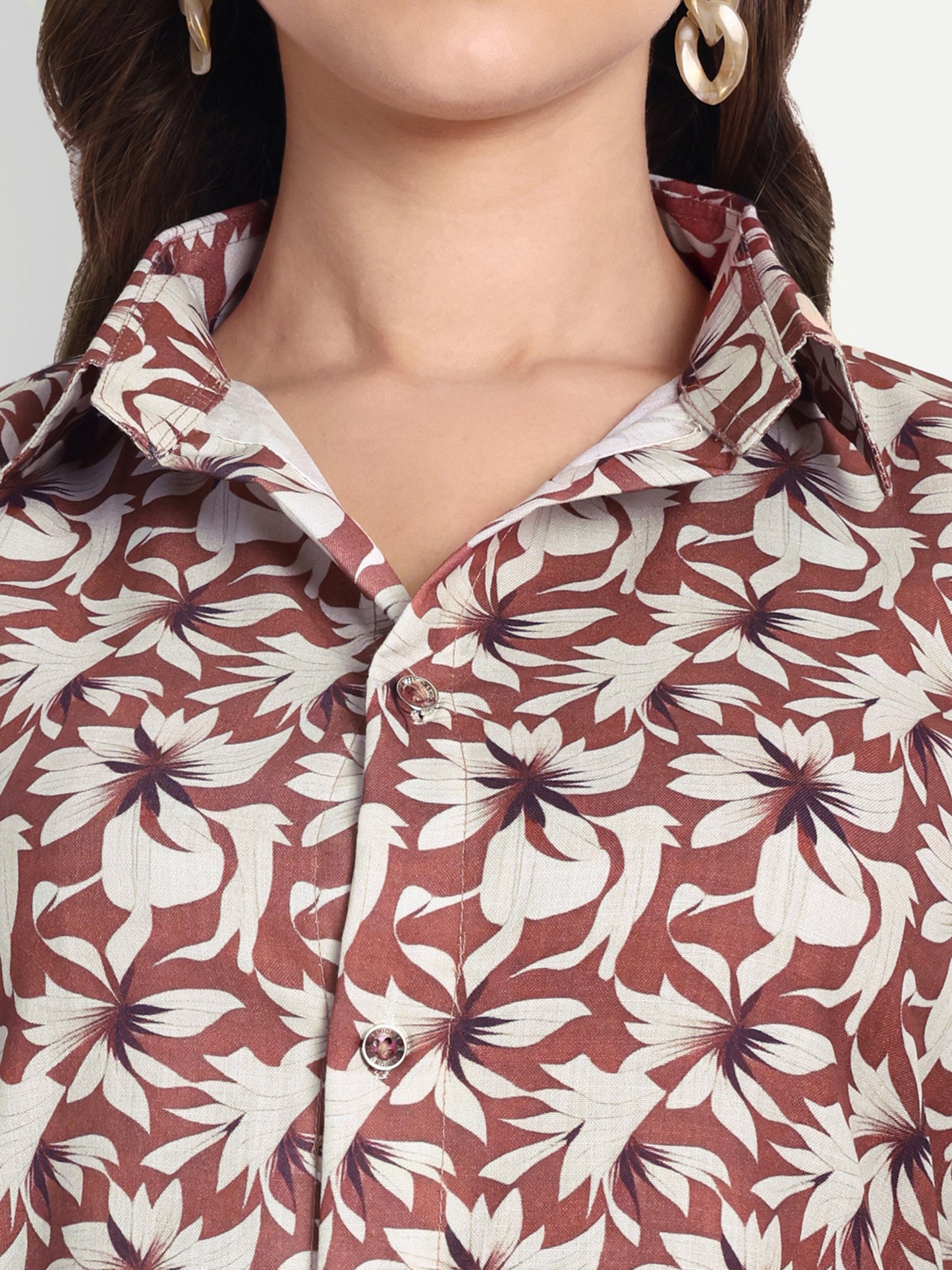 Women Ethnic Kurti – Long Kurti for Festive & Casual Wear muted rust