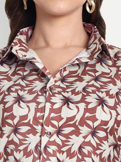 Women Ethnic Kurti – Long Kurti for Festive & Casual Wear muted rust