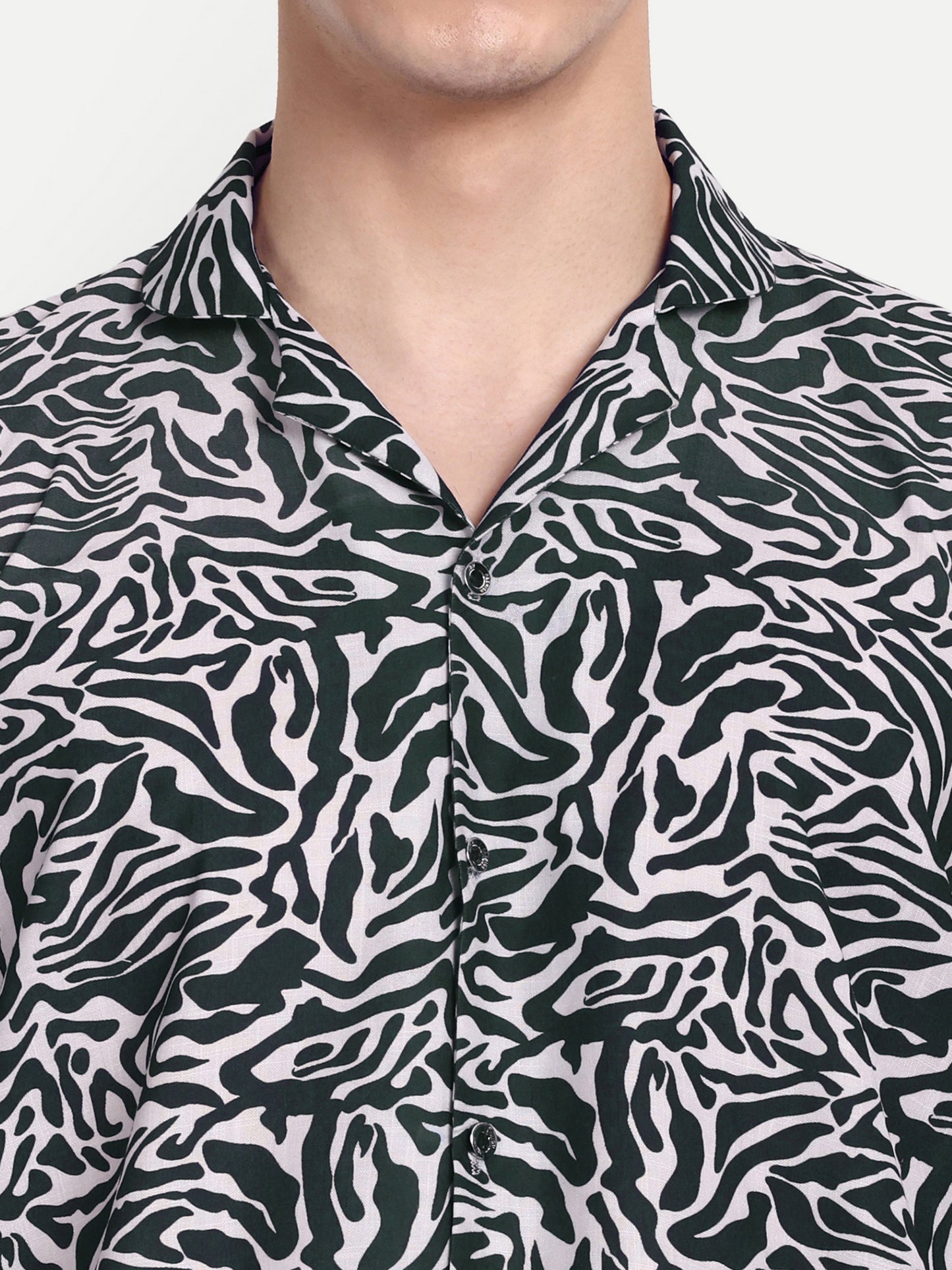 Men’s Co-Ord Set – Trendy T-Shirt & Bottom Wear Combo black printed