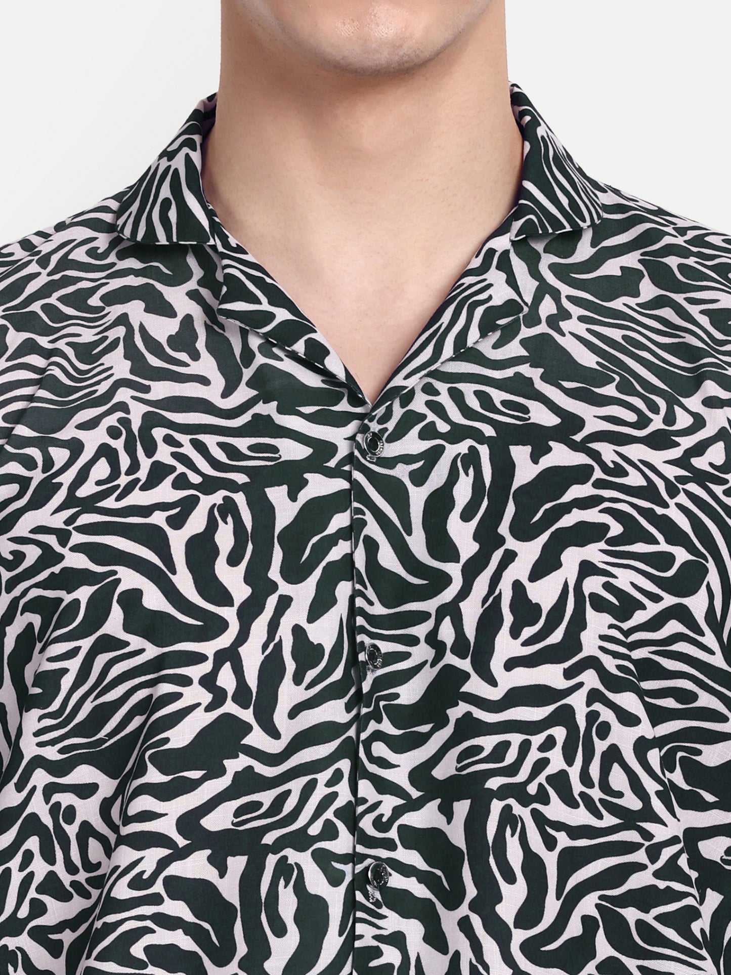 Men’s Co-Ord Set – Trendy T-Shirt & Bottom Wear Combo black printed