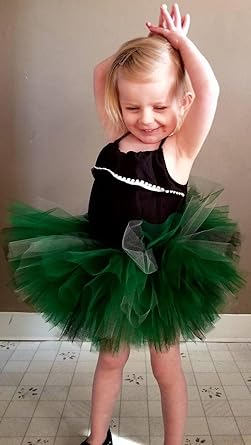 Baby Girl Dress Set – Trendy Top & Skirt for Little Girls black and green