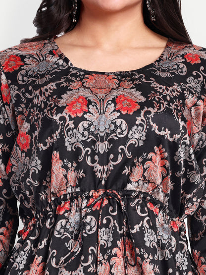 Elegant Women Co-ord Set – Stylish Matching Top & Bottom Outfit for Casual & Party Wear black