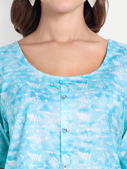 Elegant Women Co-ord Set – Stylish Matching Top & Bottom Outfit for Casual & Party Wear  sky blue