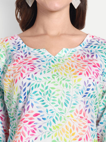 Elegant Women Co-ord Set – Stylish Matching Top & Bottom Outfit for Casual & Party Wear multicolor
