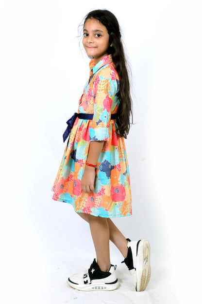 Girls Cotton Frock – Soft & Breathable Summer Dress for Kids