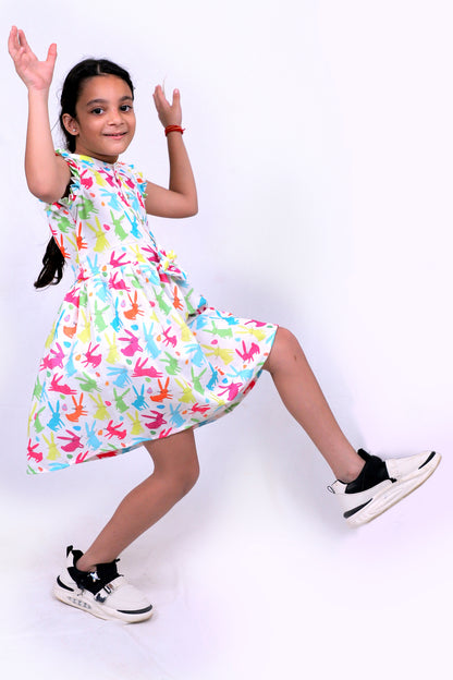 Girls Cotton Frock – Soft & Breathable Summer Dress for Kids