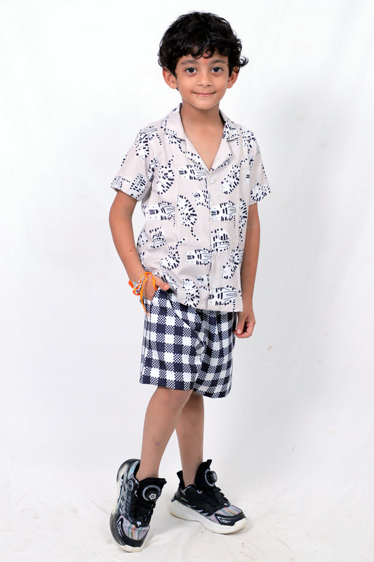 Kids Boys Printed Cord Set – Lightweight & Stylish Co-Ord Outfit