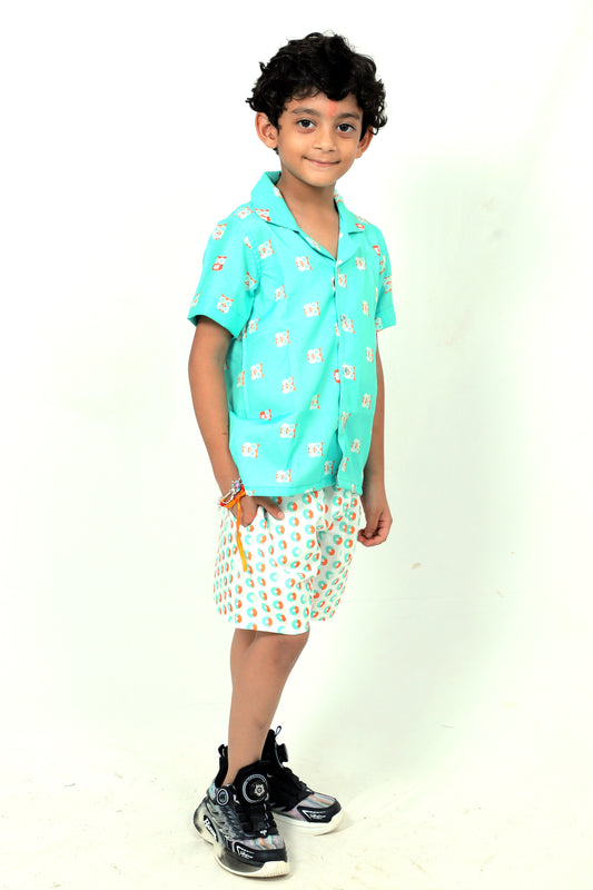 Kids Boys Printed Cord Set – Lightweight & Stylish Co-Ord Outfit