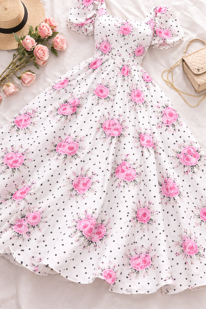 Stylish Women Printed Cotton Maxi Dress – Comfortable Casual & Summer Wear