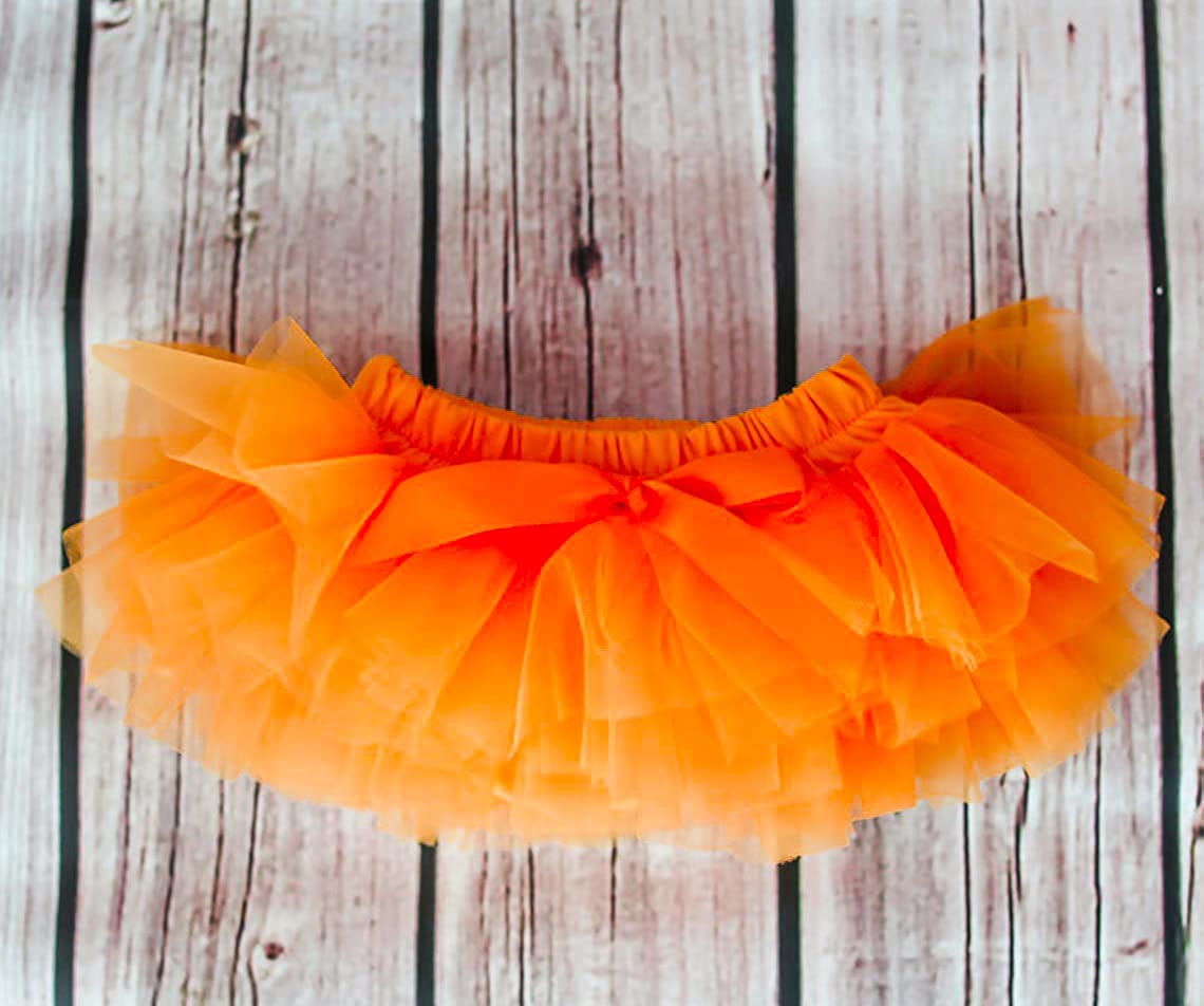 Baby Girl Dress Set – Trendy Top & Skirt for Little Girls orange