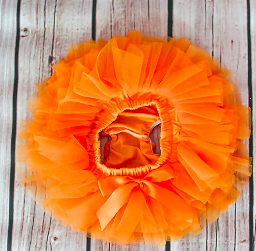 Baby Girl Dress Set – Trendy Top & Skirt for Little Girls orange