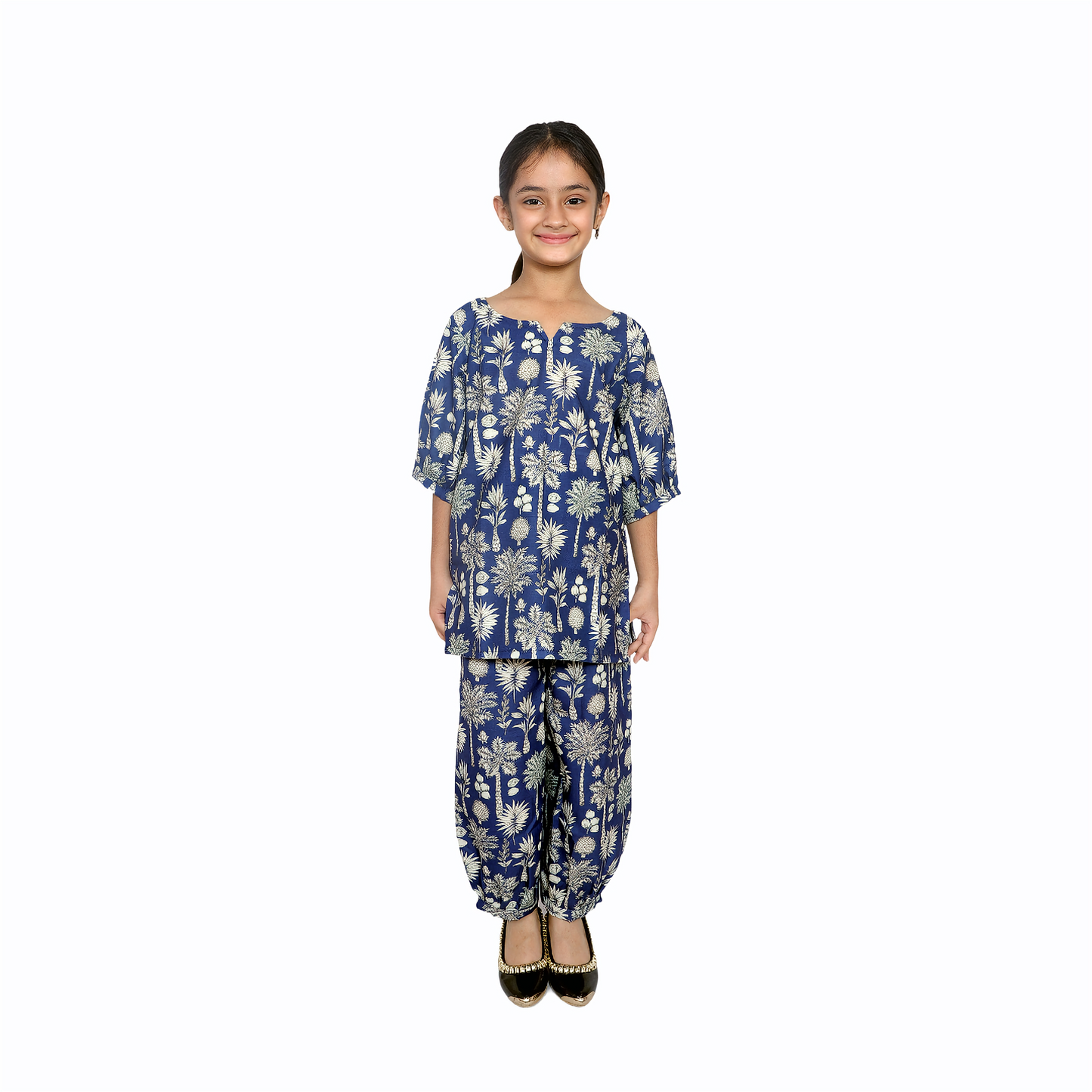 Kids Girls Cord Set – Comfortable & Stylish Matching Outfit blue