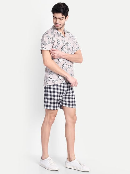 Men’s Co-Ord Set – Trendy T-Shirt & Bottom Wear Combo purple