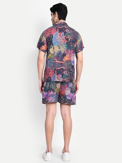 Men’s Co-Ord Set – Trendy T-Shirt & Bottom Wear Combo multicolor