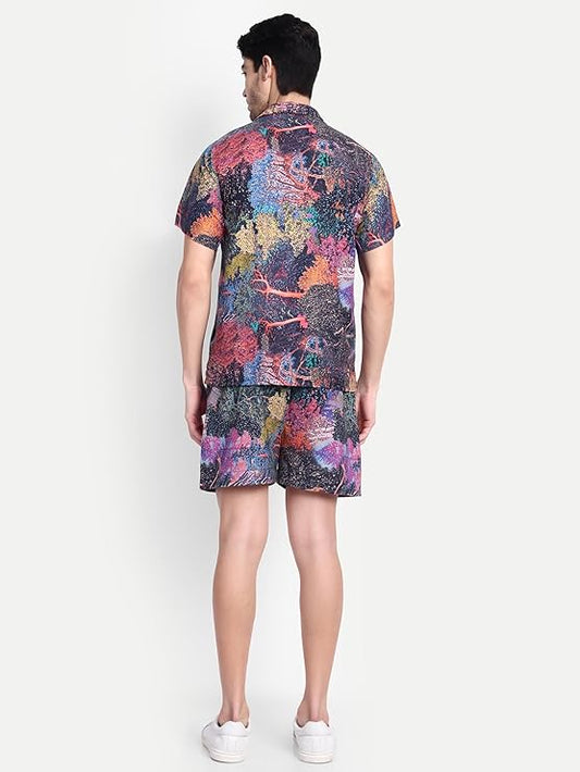 Men’s Co-Ord Set – Trendy T-Shirt & Bottom Wear Combo multicolor