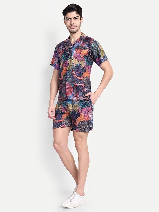 Men’s Co-Ord Set – Trendy T-Shirt & Bottom Wear Combo multicolor