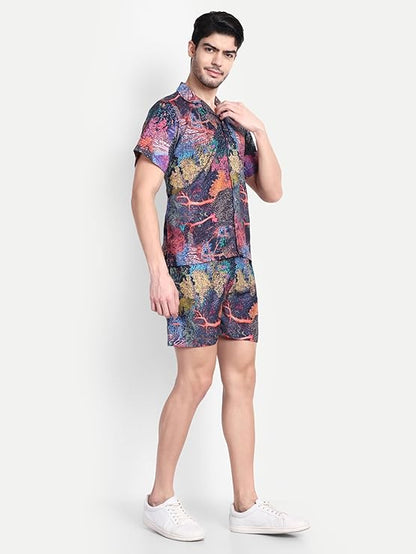 Men’s Co-Ord Set – Trendy T-Shirt & Bottom Wear Combo multicolor