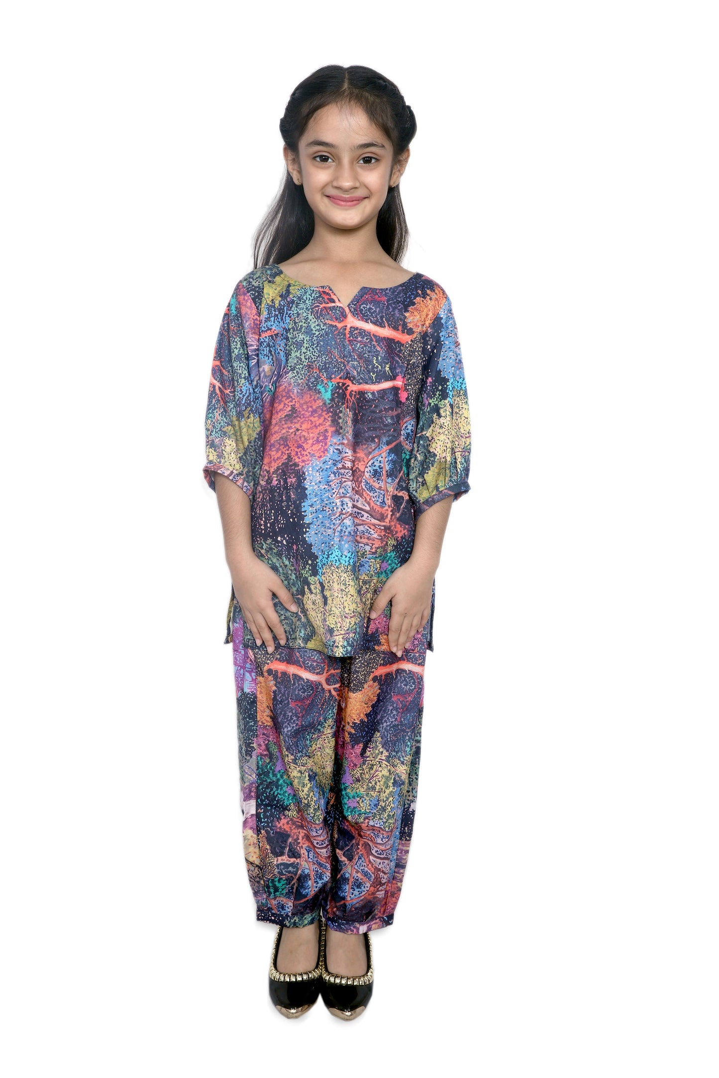 Kids Girls Cord Set – Comfortable & Stylish Matching Outfit multicolor