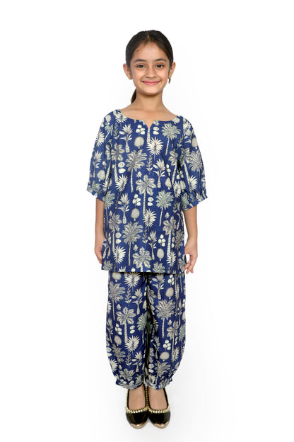 Kids Girls Cord Set – Comfortable & Stylish Matching Outfit blue