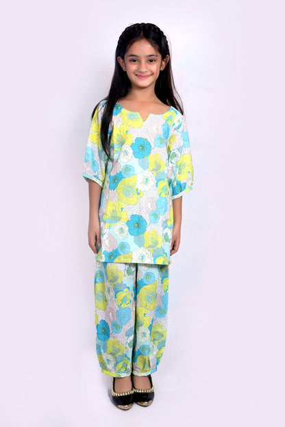 Kids Girls Cord Set – Comfortable & Stylish Matching Outfit white