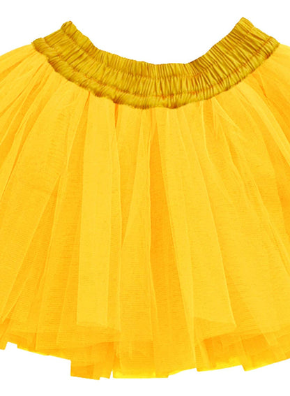 Baby Girl Dress Set – Trendy Top & Skirt for Little Girls white and yellow