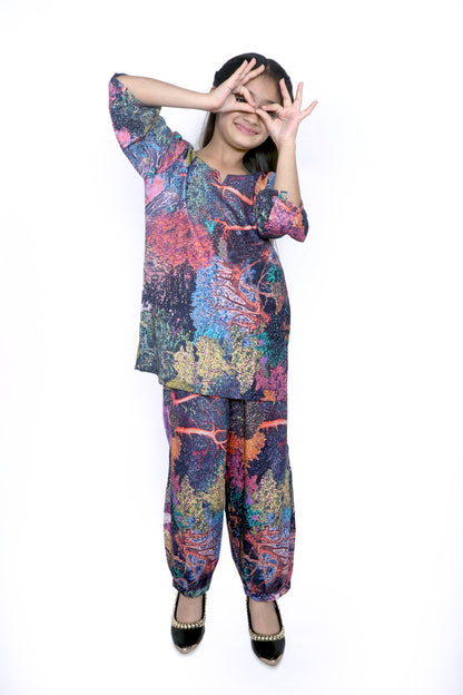 Kids Girls Cord Set – Comfortable & Stylish Matching Outfit multicolor