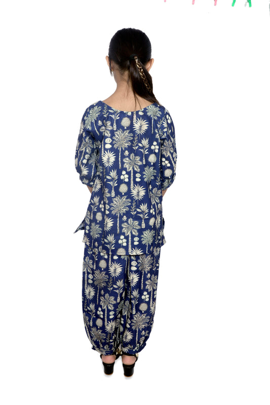 Kids Girls Cord Set – Comfortable & Stylish Matching Outfit blue