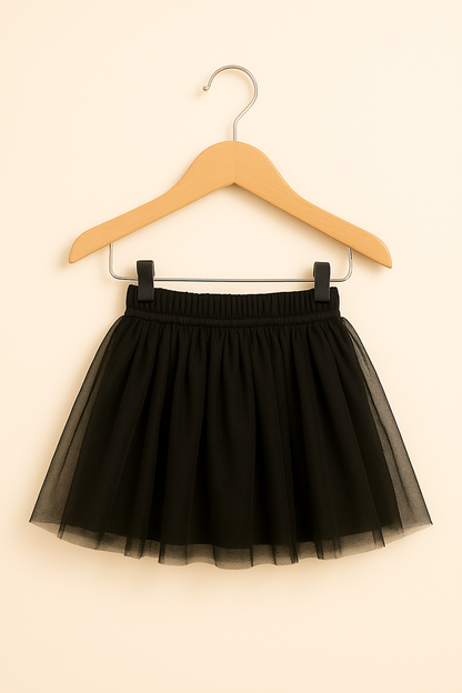Baby Girl Dress Set – Trendy Top & Skirt for Little Girls black