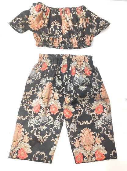 Baby Girl Dress Set – Trendy Top & Skirt for Little Girls multicolor