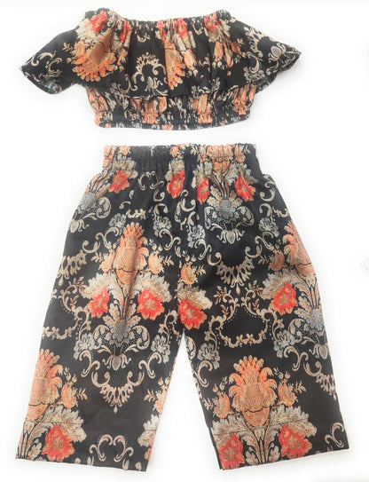Baby Girl Dress Set – Trendy Top & Skirt for Little Girls multicolor