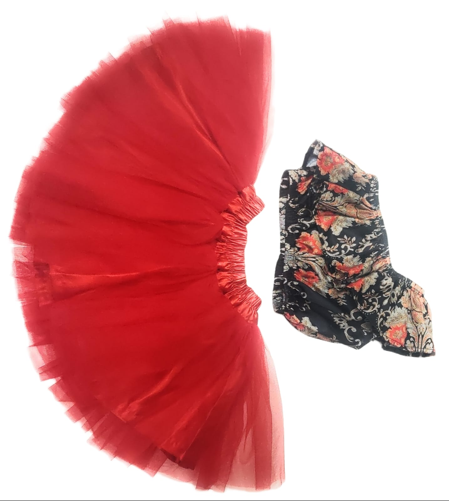 Baby Girl Dress Set – Trendy Top & Skirt for Little Girls red