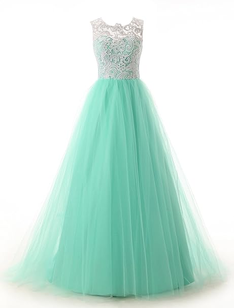 Elegant Women Net Fit & Flare Maxi Dress – Layered Tulle Party & Evening Gown mint green