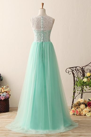 Elegant Women Net Fit & Flare Maxi Dress – Layered Tulle Party & Evening Gown mint green