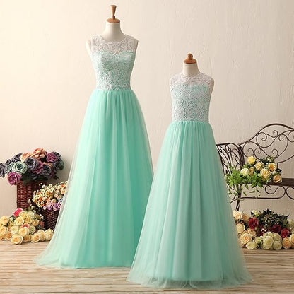 Elegant Women Net Fit & Flare Maxi Dress – Layered Tulle Party & Evening Gown mint green