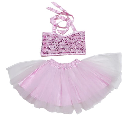Baby Girl Dress Set – Trendy Top & Skirt for Little Girls lavender