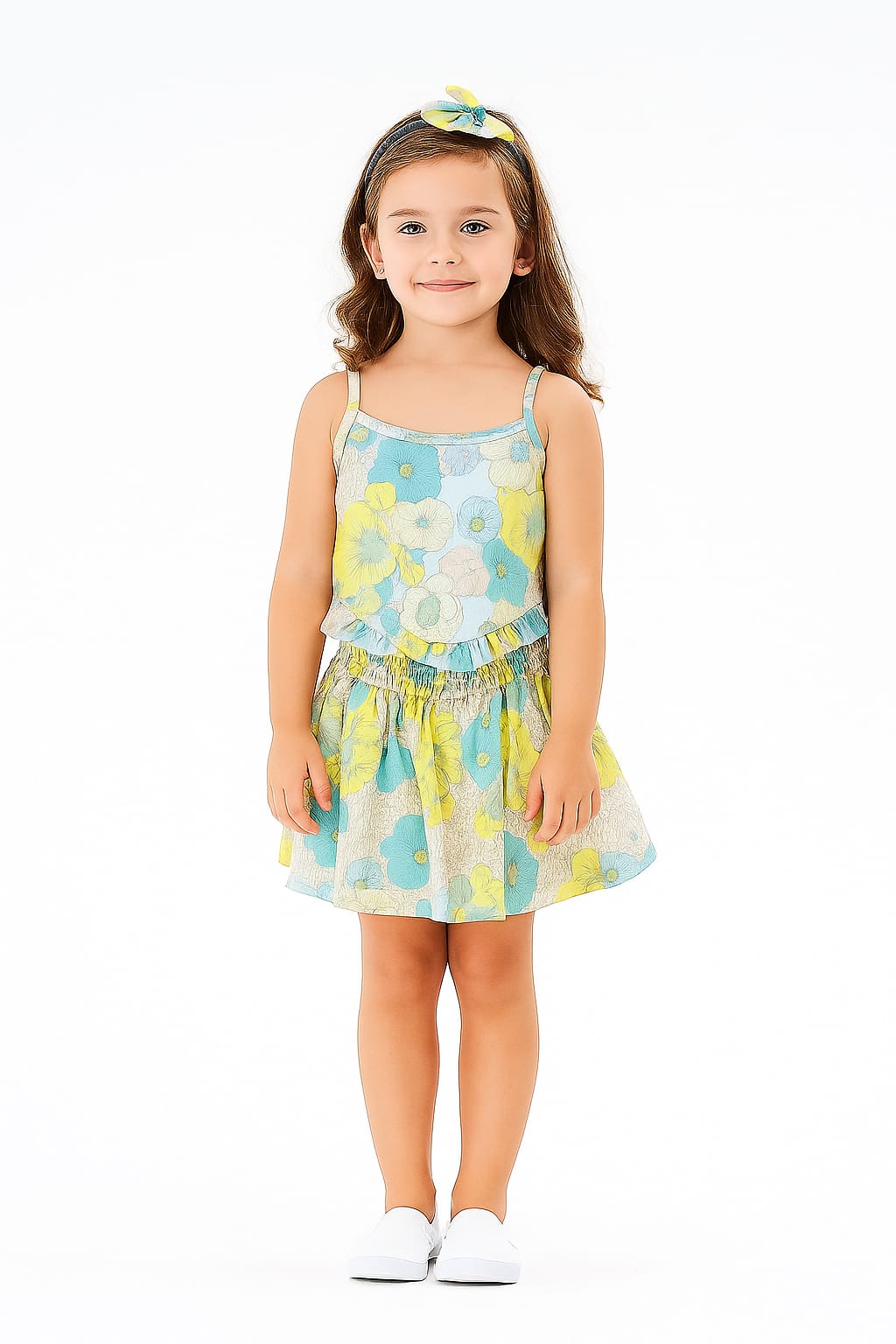 Baby Girl Dress Set – Trendy Top & Skirt for Little Girls multicolor