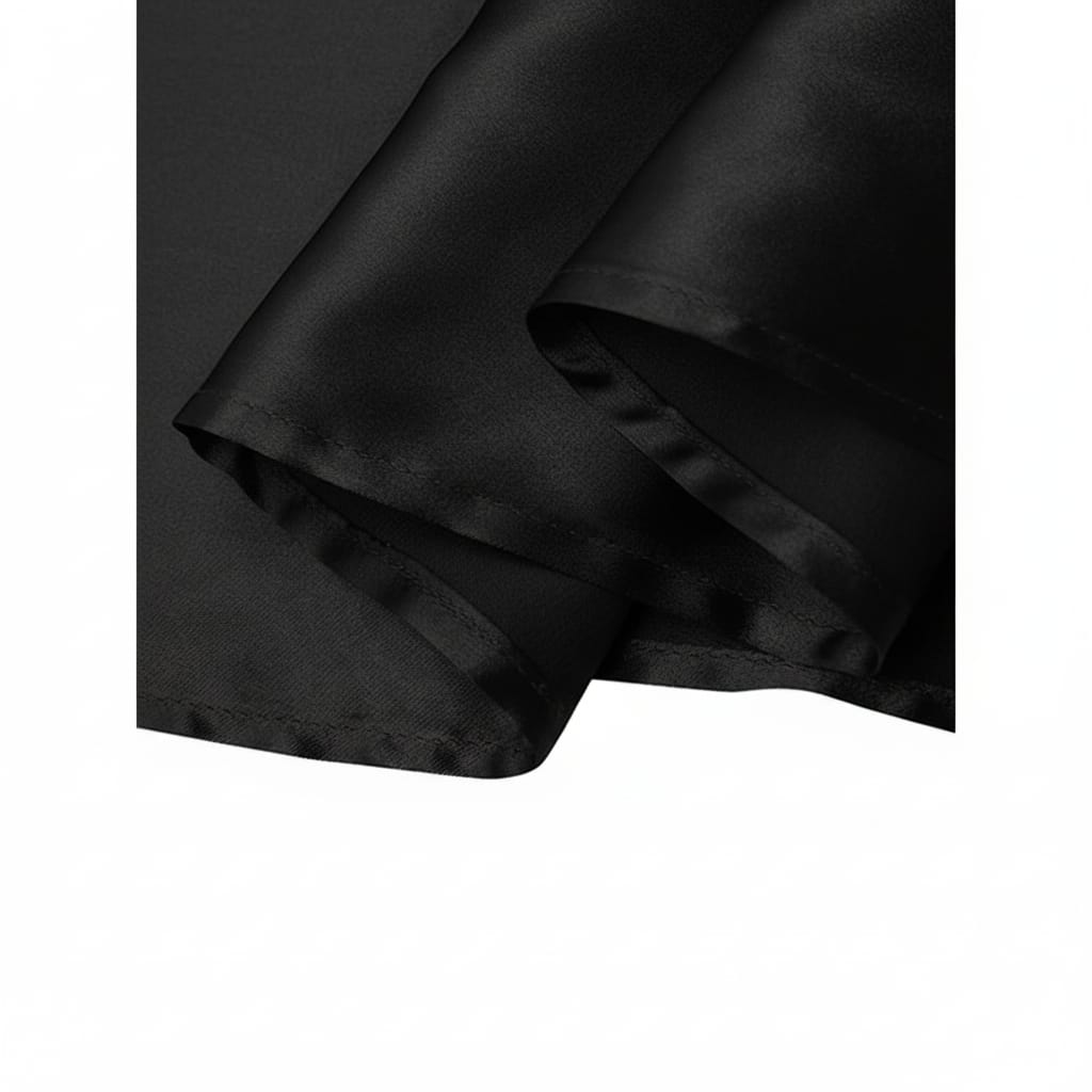 Women Satin A-Line Skirt – Trendy High Waist Party & Casual Wear black