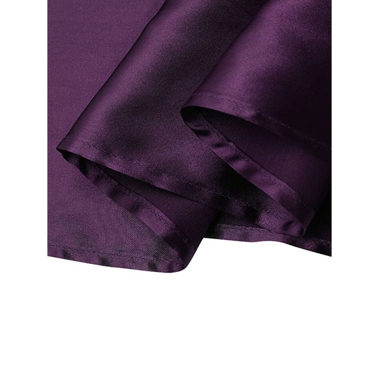 Women Satin A-Line Skirt – Trendy High Waist Party & Casual Wear dark purple
