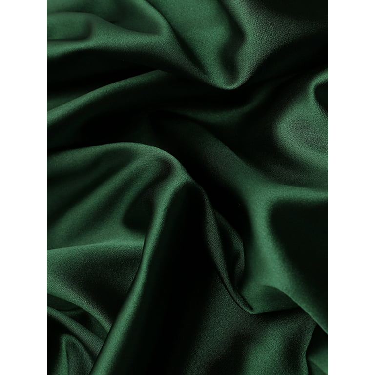 Women Satin A-Line Skirt – Trendy High Waist Party & Casual Wear green