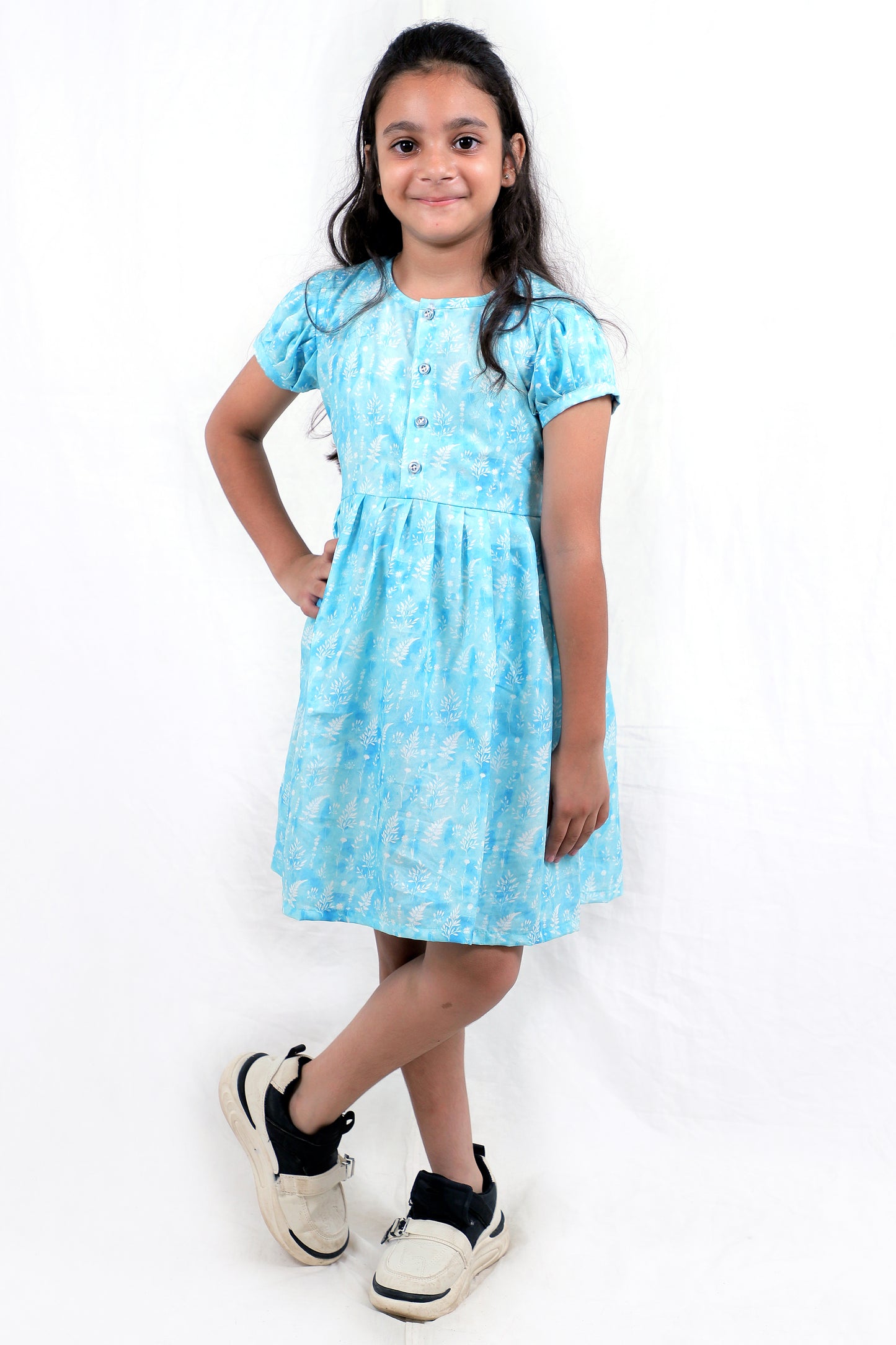Kids Girls Cotton Dress – Comfortable & Stylish Daily Wear Frock