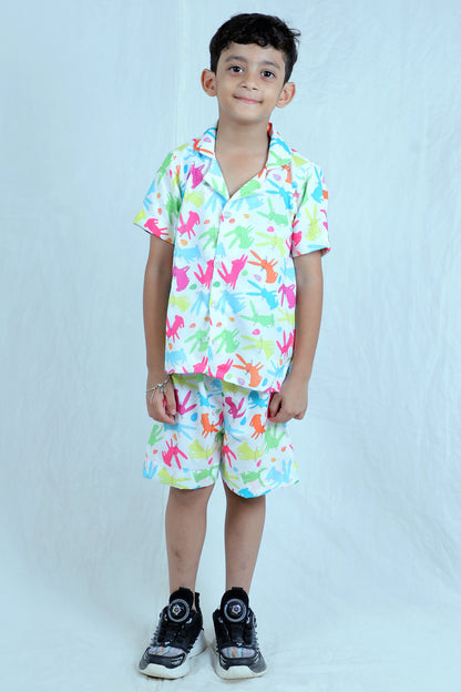 Kids Boys Printed Cord Set – Lightweight & Stylish Co-Ord Outfit