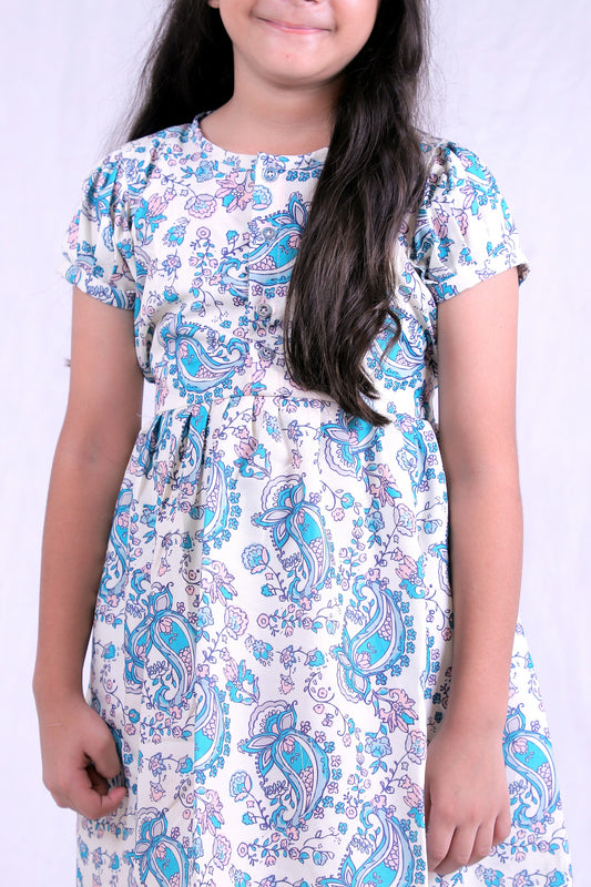 Girls Cotton Frock – Soft & Breathable Summer Dress for Kids