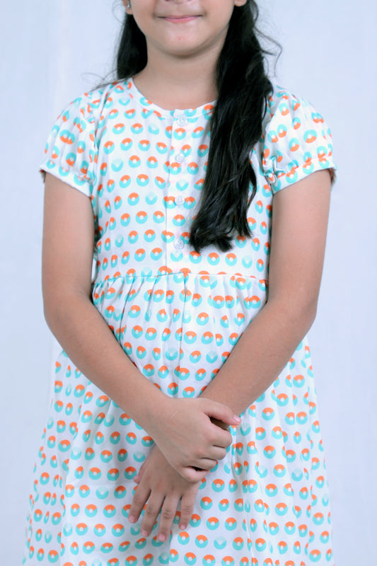 Girls Cotton Frock – Soft & Breathable Summer Dress for Kids