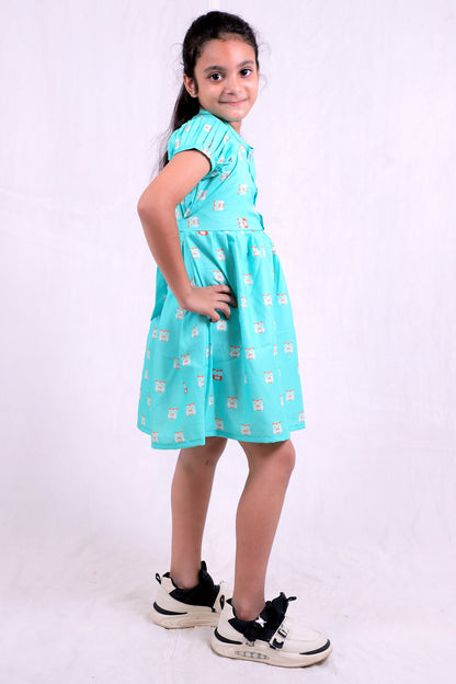 Girls Cotton Frock – Soft & Breathable Summer Dress for Kids