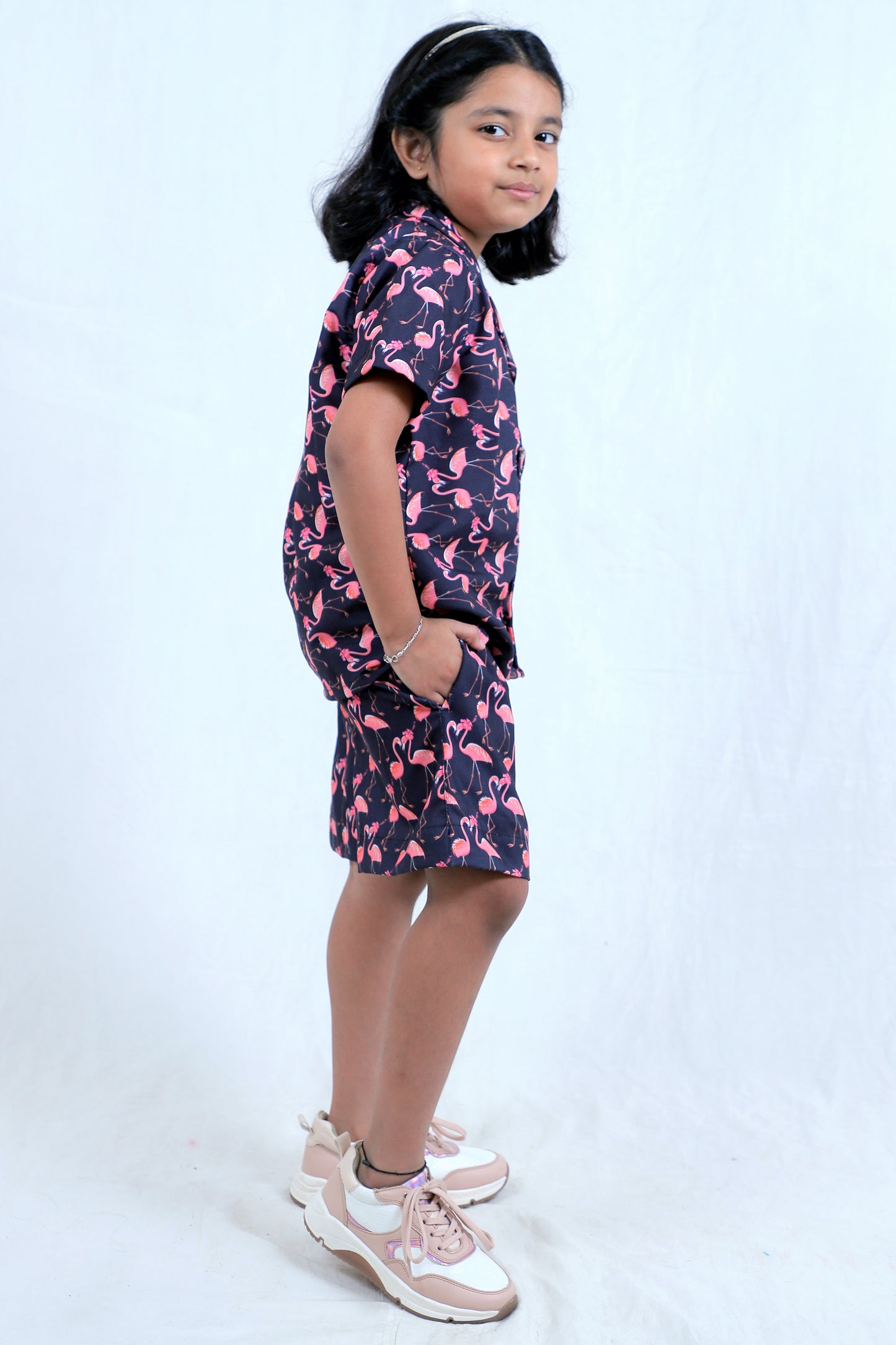 Kids Girls Cord Set – Comfortable & Stylish Matching Outfit dark blue