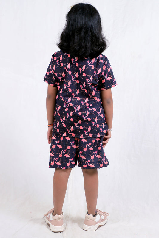 Kids Girls Cord Set – Comfortable & Stylish Matching Outfit dark blue