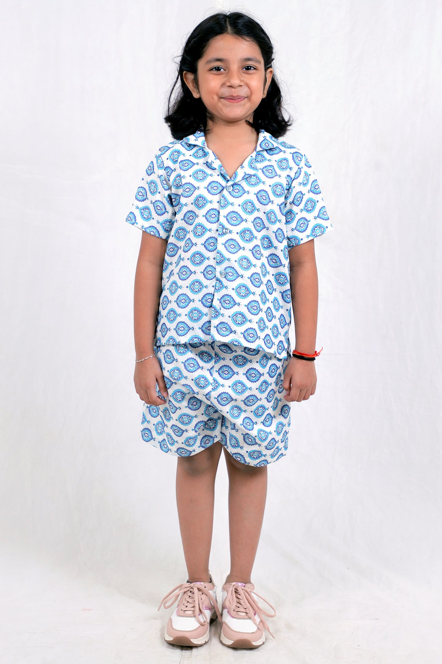 Kids Girls Cord Set – Comfortable & Stylish Matching Outfit blue