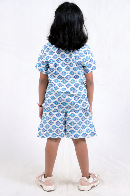 Kids Girls Cord Set – Comfortable & Stylish Matching Outfit blue